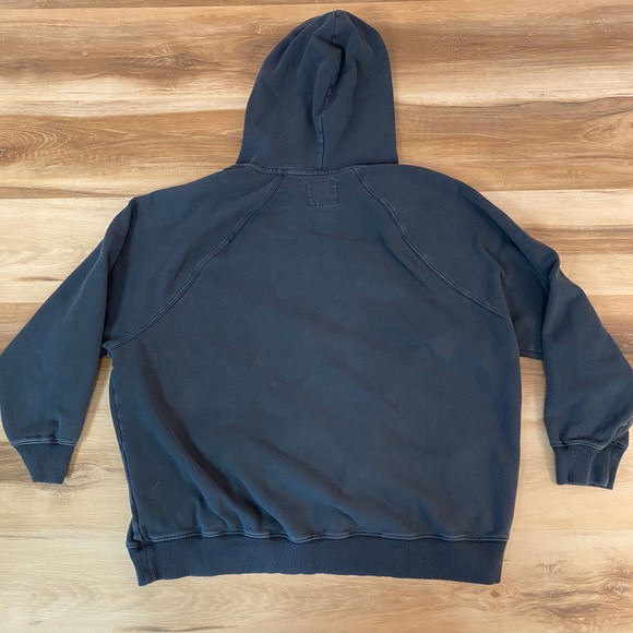 American Eagle Outfitters Womens Full Zip Hoodie Sweatshirt L/XL Gray Blue - Picture 10 of 10